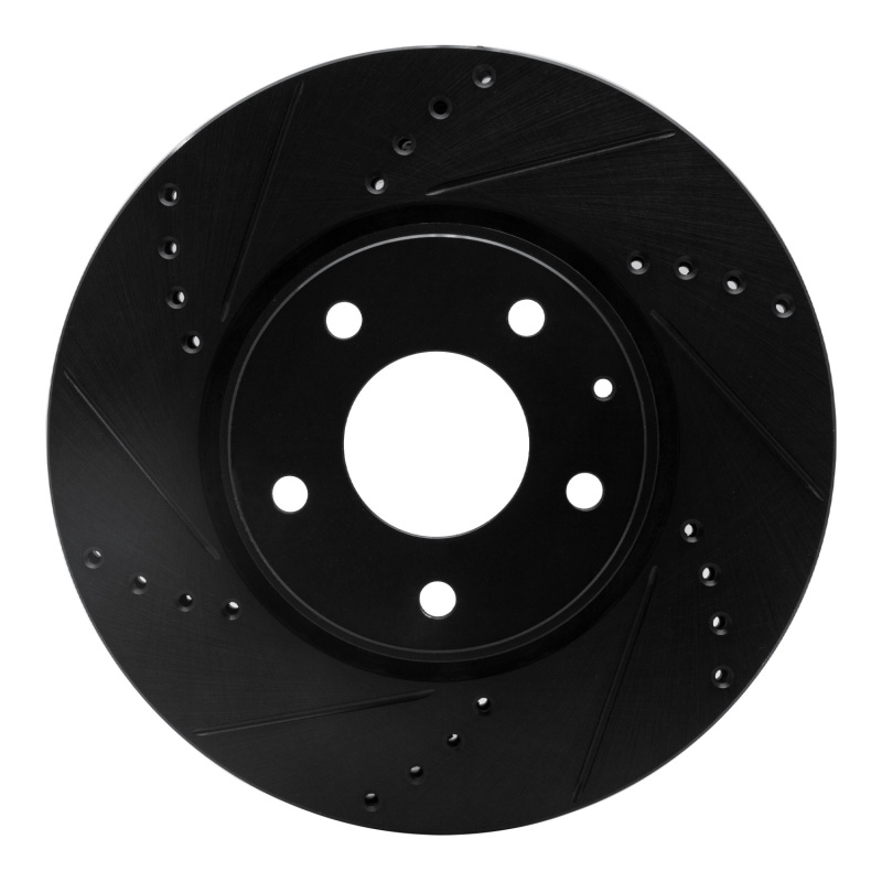 Mazda CX-5 Brake Rotor (1) - Front Left - R1 Concepts - Drilled & Slotted - Black - `16-`25 Mazda CX-5 Brake Rotor (1) - Front Left - R1 Concepts - Drilled & Slotted - Black - `16-`25